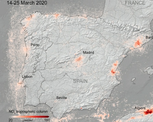 El confinamiento reduce masivamente la contaminación